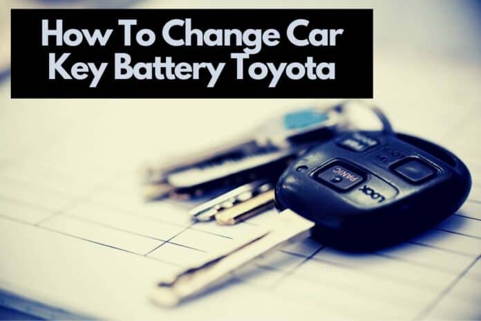 How To Change Car Key Battery Toyota Prius / Yaris / Corolla / Camry
